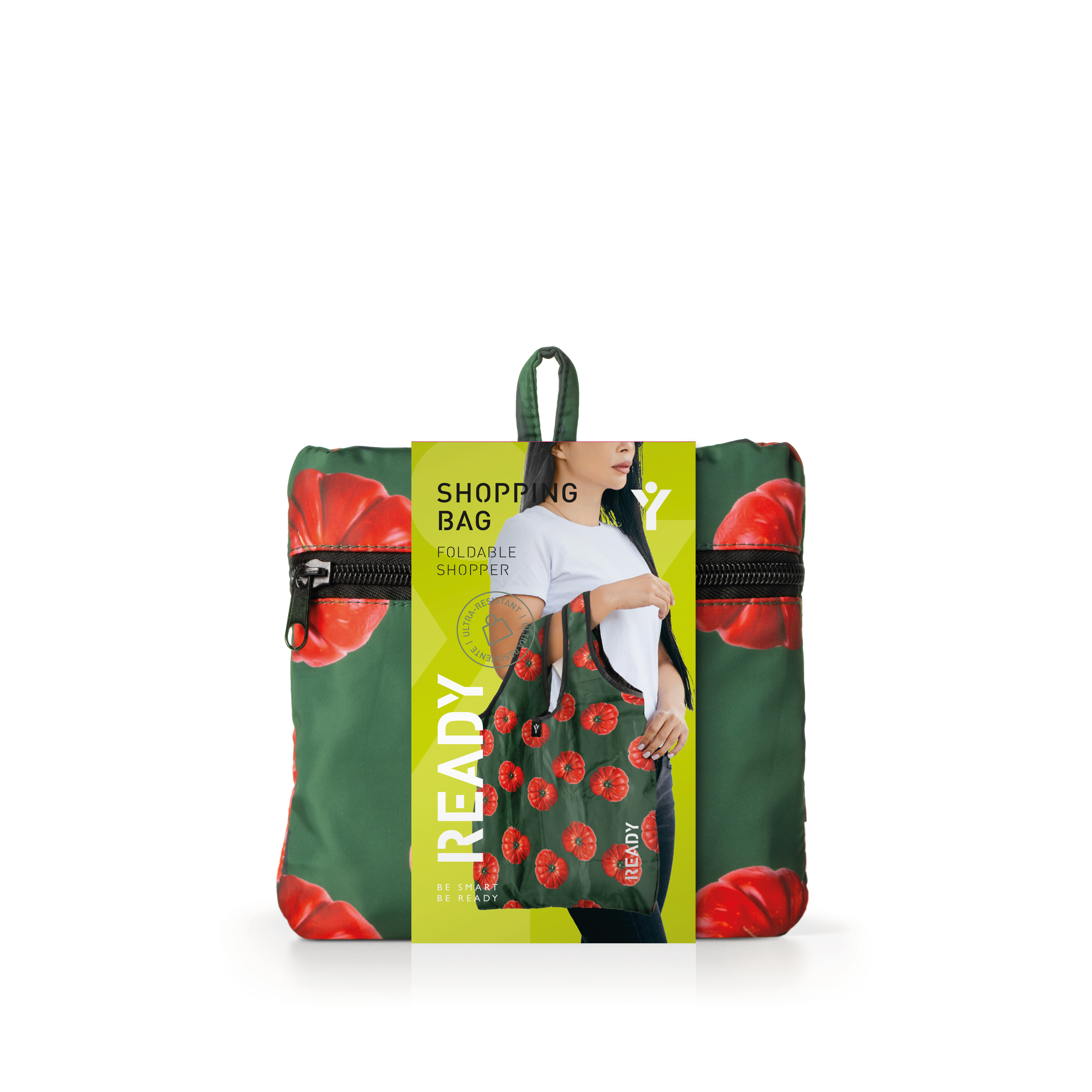 Shopper Ripiegabile Ready Fruggy - Pomodoro