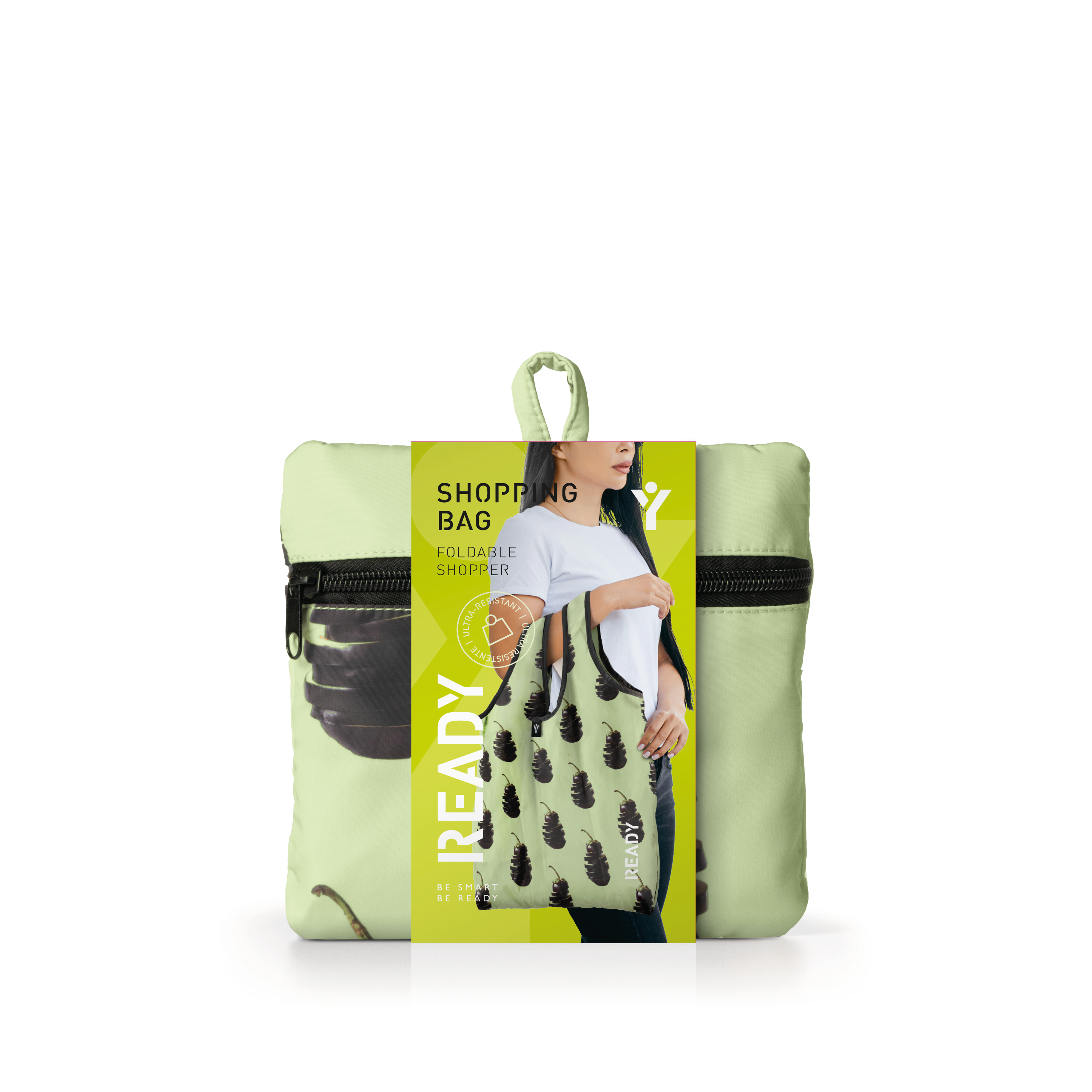 Shopper Ripiegabile Ready Fruggy - Melanzana