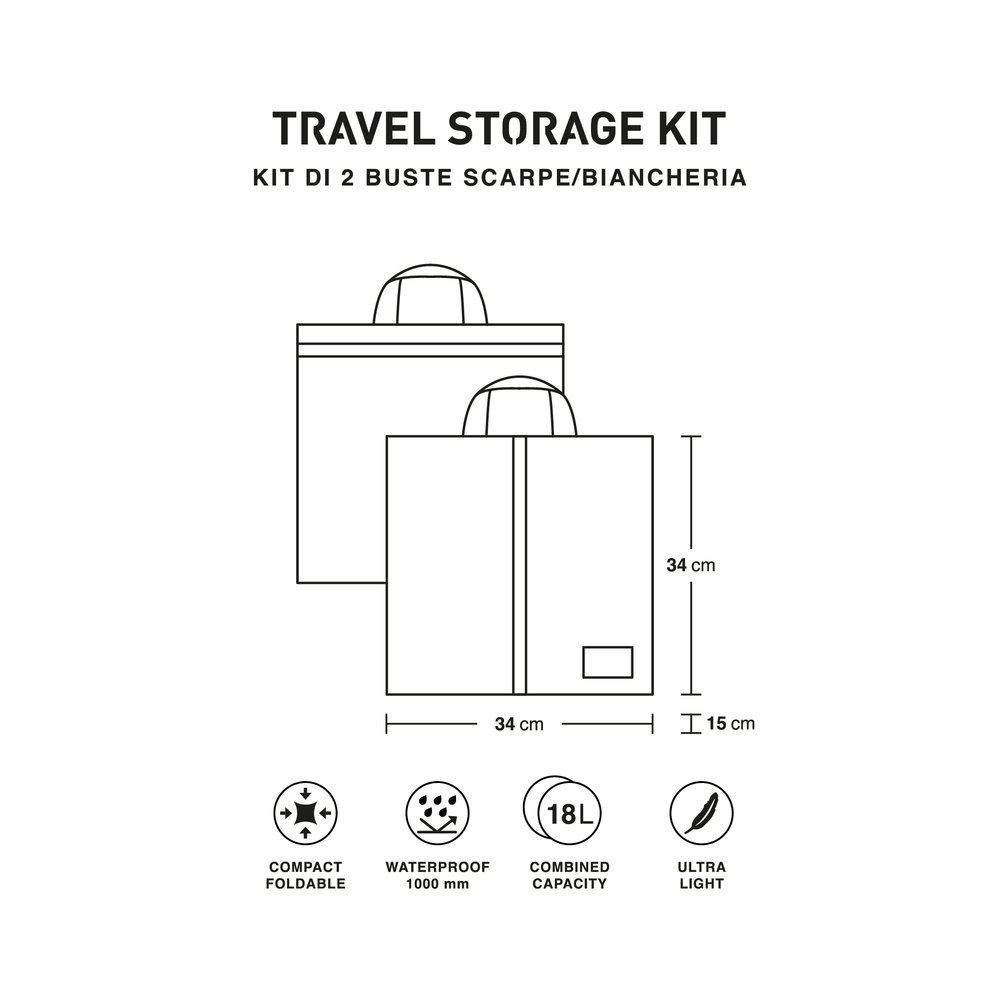 Kit di 2 Sacche da Viaggio Ready Plein Air