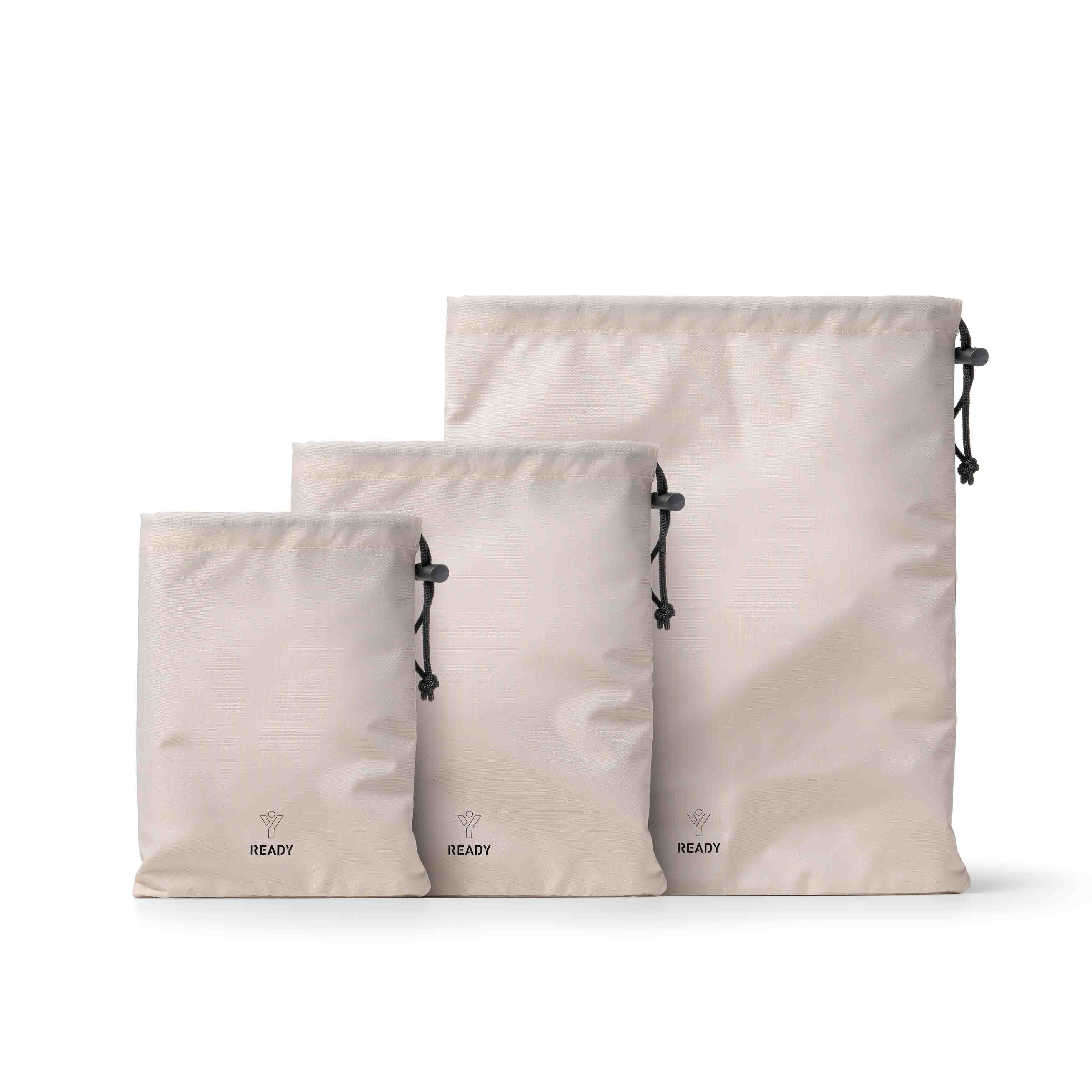 Kit 3 Sacchetti Porta Biancheria con Cordino Ready Elle