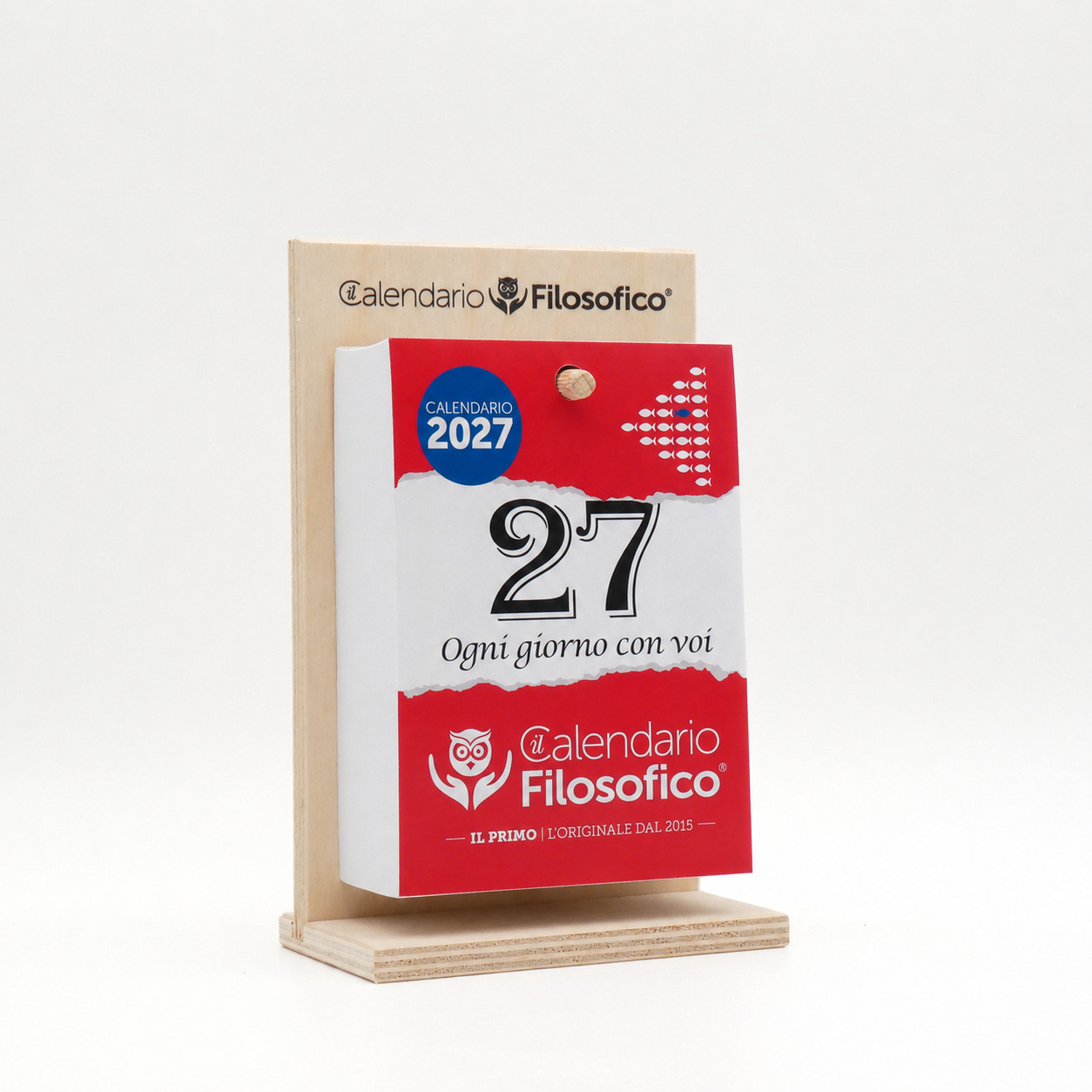 Calendario Filosofico 10X14 con Supporto in Legno