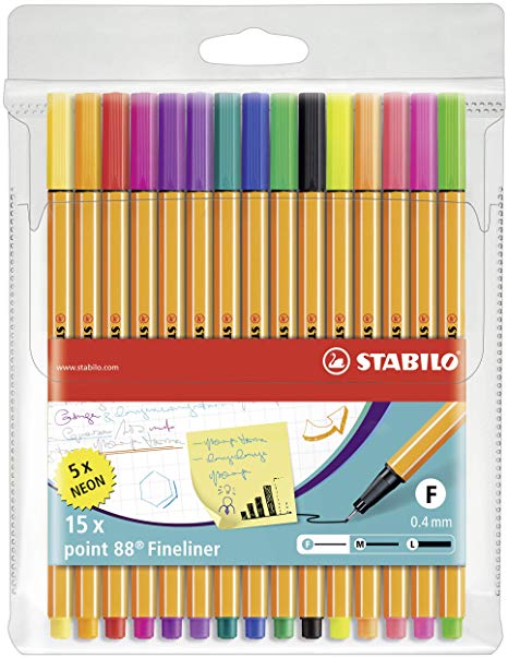 penna-pennarello punta fineliner STABILO