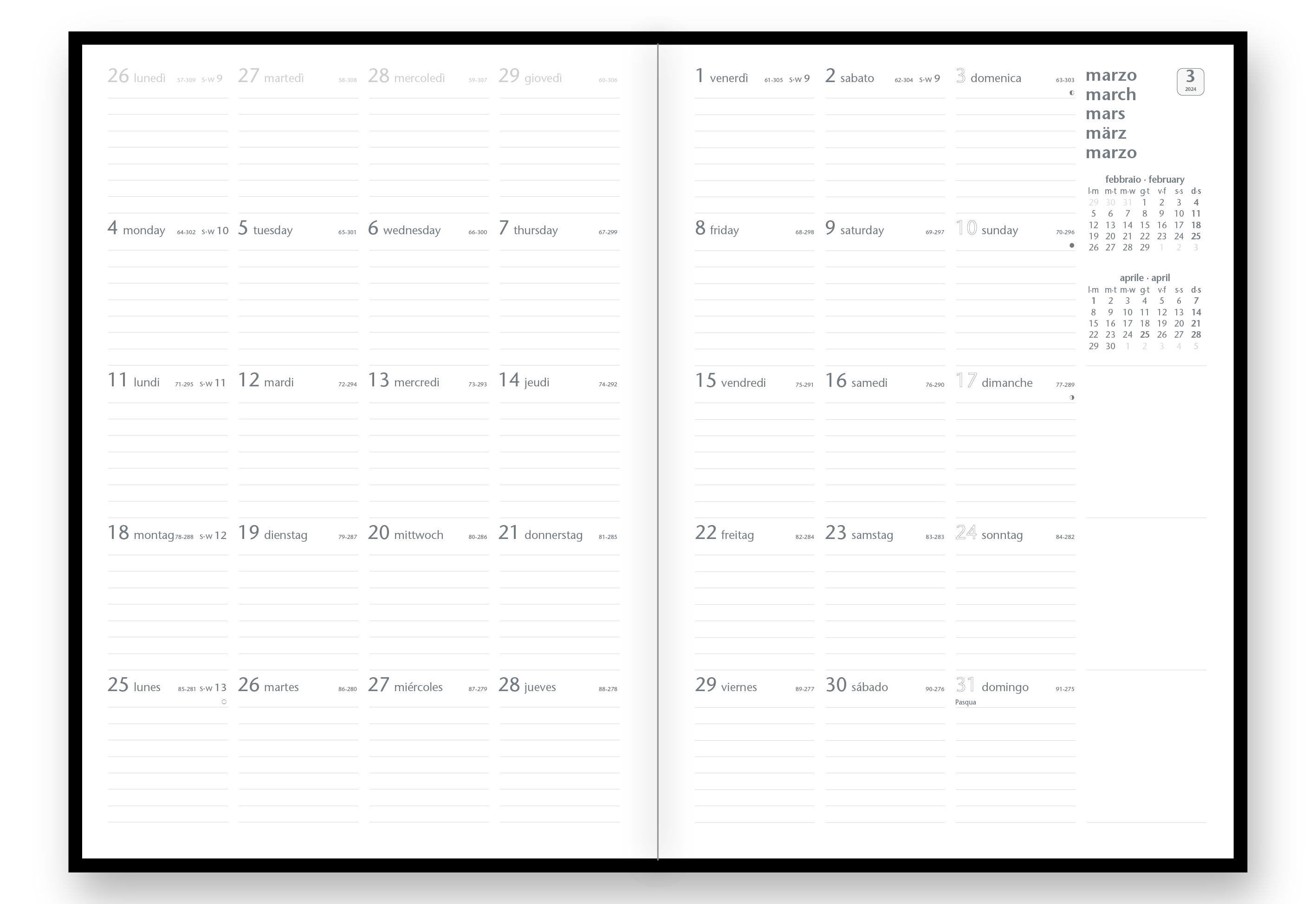 Agenda Mensile 21X30 Text