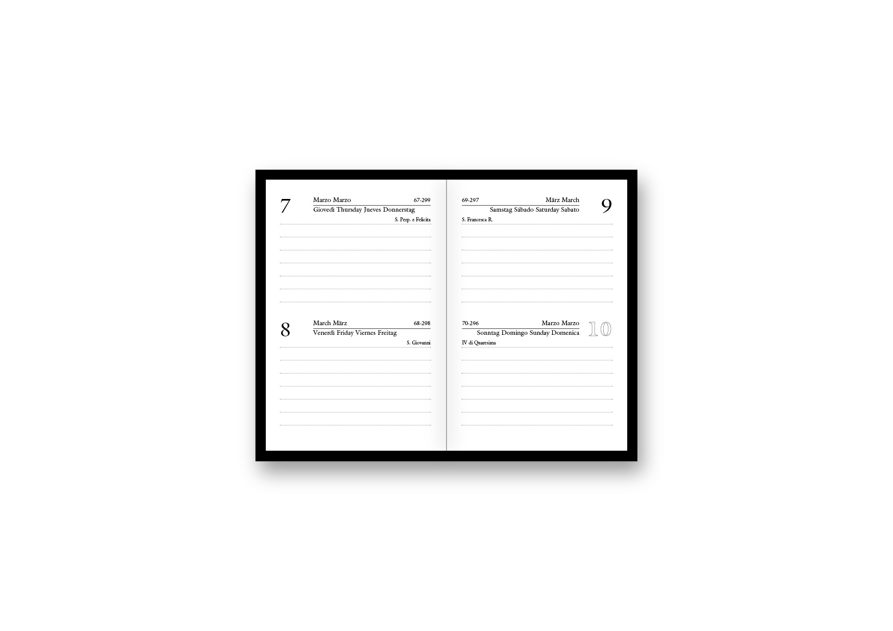 Agenda Tascabile Bi-Giornaliera 6X9 Pelle con Laccio e Penna