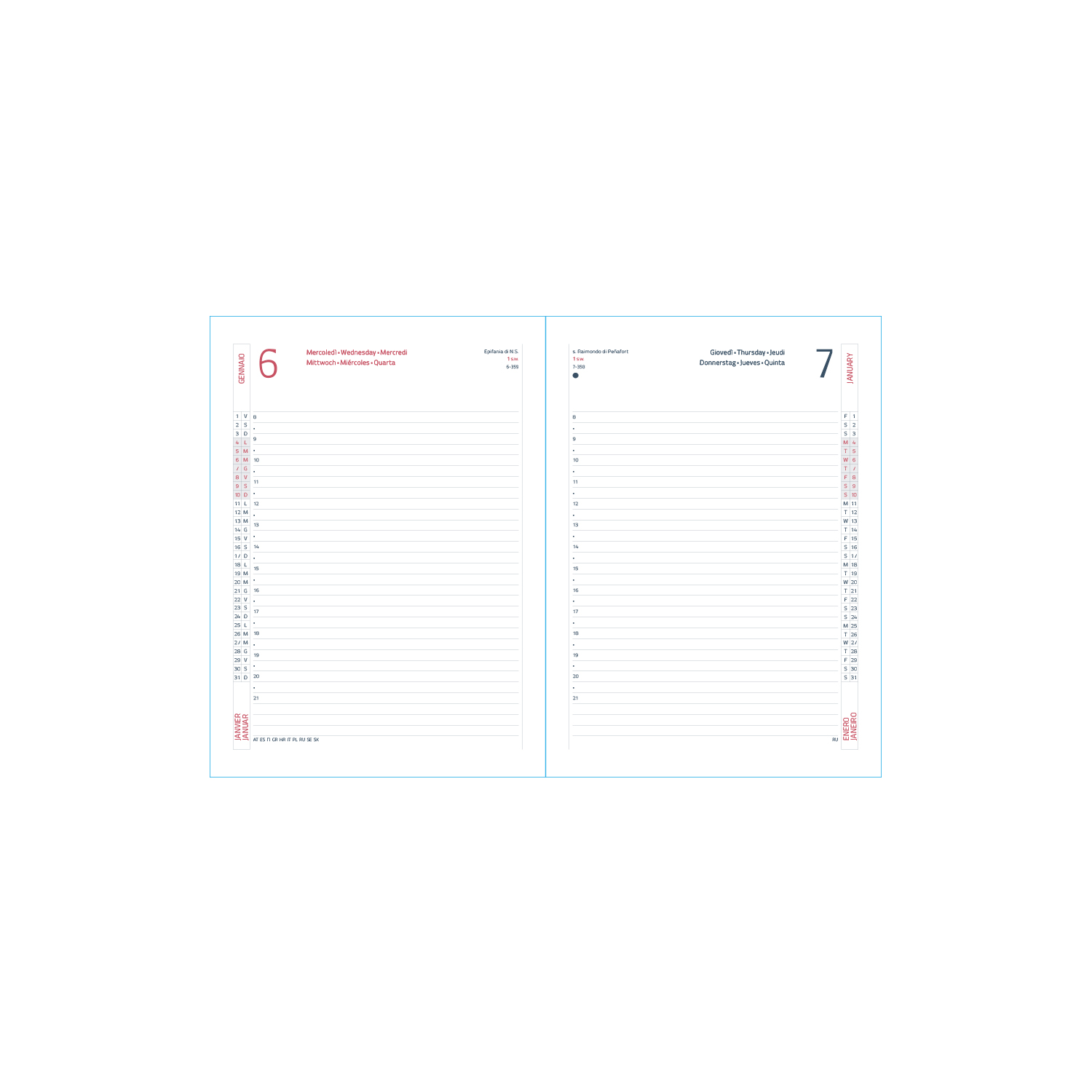 Agenda Giornaliera 12X17 Delta
