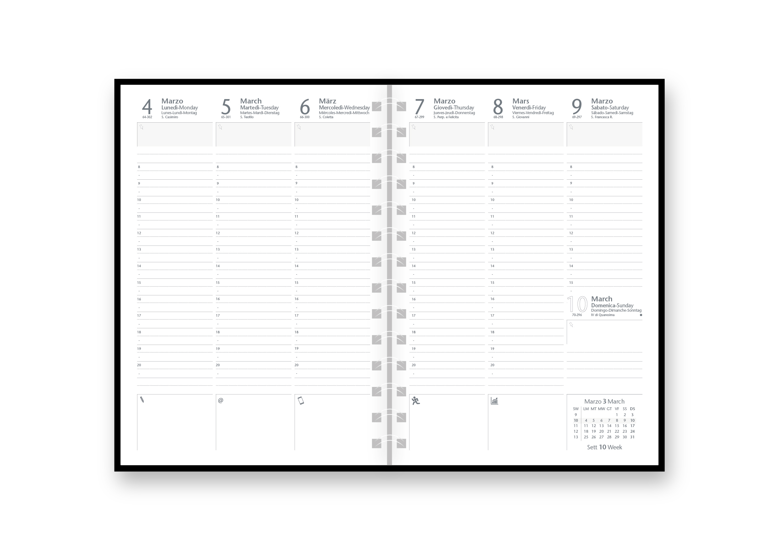 Agenda Settimanale 15X21 Weekly Pattern
