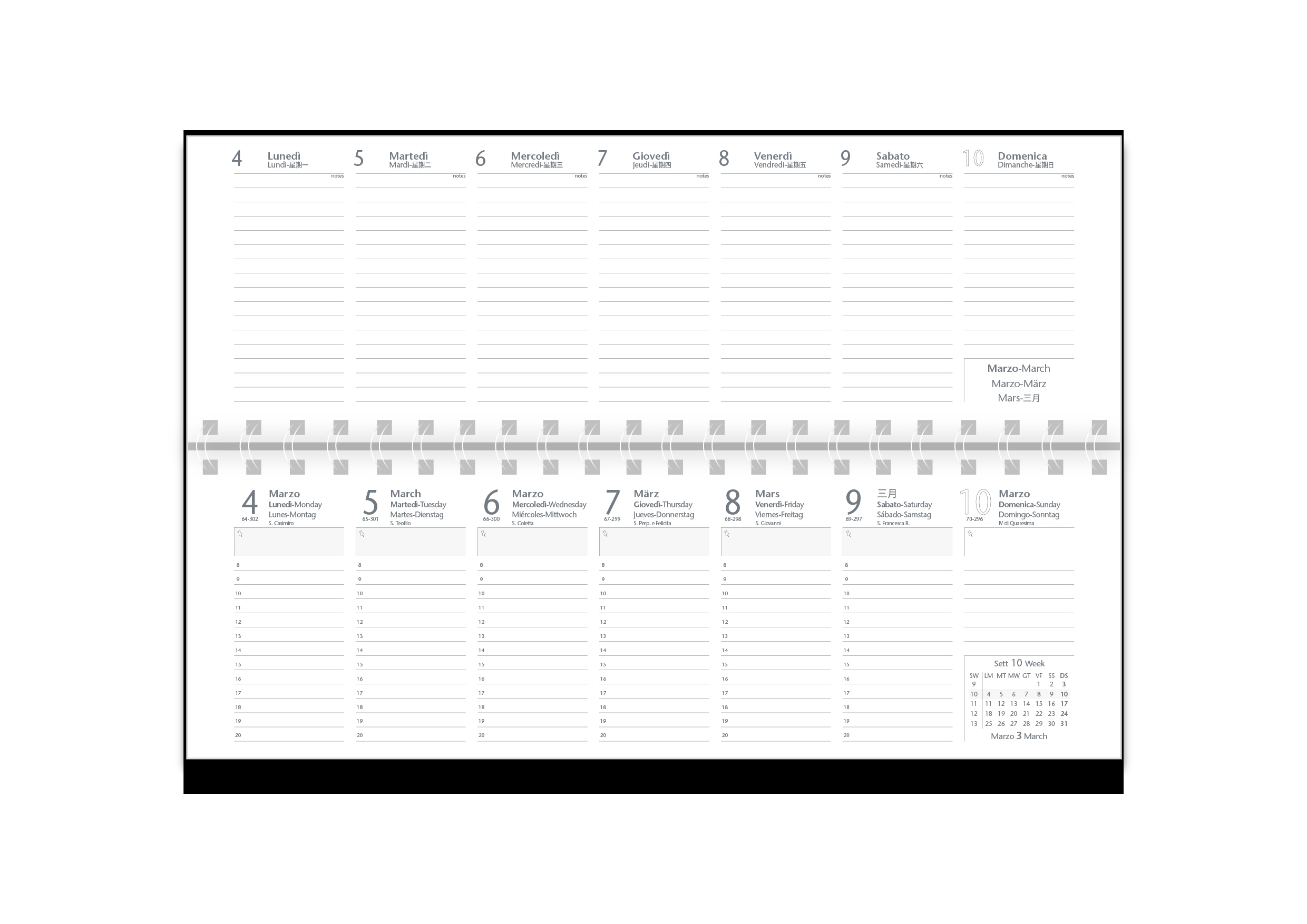 Planning Settimanale 30X10 Text
