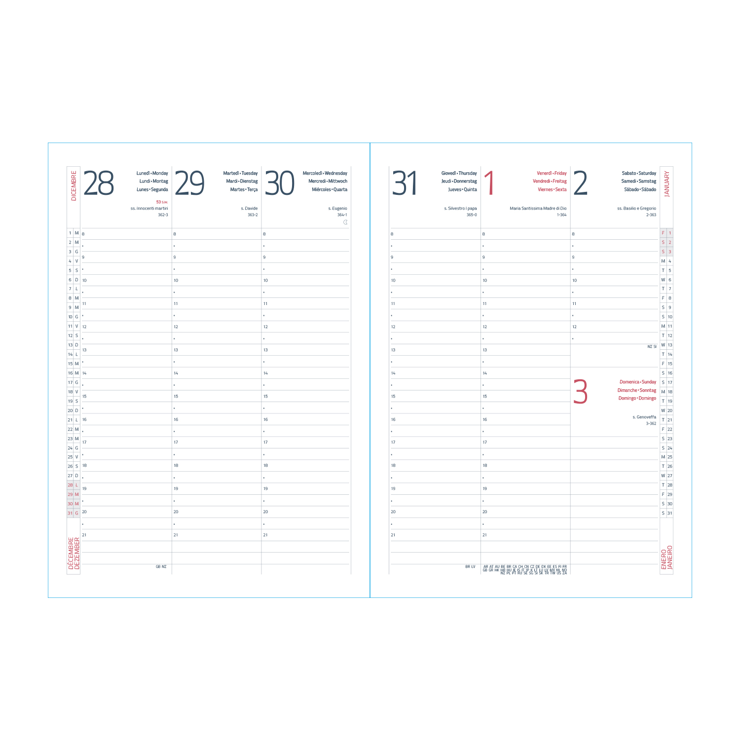 Agenda Settimanale 17X24 Alfa