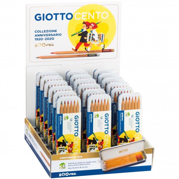 scatola metallo matite GIOTTO FILA