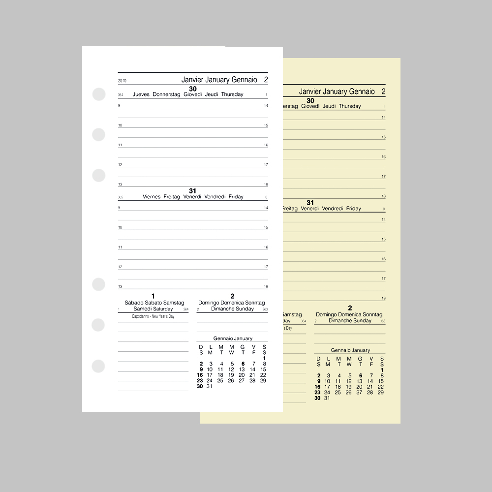 2022 Ciak Medium Weekly Organizer Refill - Cm 9,5X17
